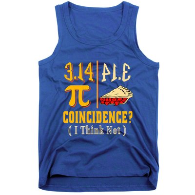 3 14 Pi Equals Pie Funny Pi Day Math Teacher Geek Gift Idea Cool Gift Tank Top