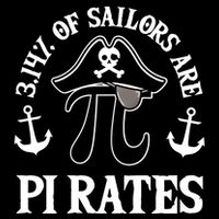 3 14 Percent Of Sailors Are Pi Rates Funny Pirates Pi Day Gift Backpack