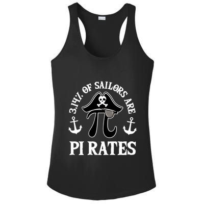 3 14 Percent Of Sailors Are Pi Rates Funny Pirates Pi Day Gift Ladies PosiCharge Competitor Racerback Tank