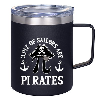 3 14 Percent Of Sailors Are Pi Rates Funny Pirates Pi Day Gift 12oz Stainless Steel Coffee Mug