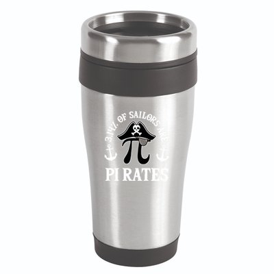 3 14 Percent Of Sailors Are Pi Rates Funny Pirates Pi Day Gift 16oz Travel Tumbler