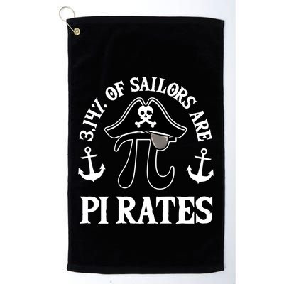 3 14 Percent Of Sailors Are Pi Rates Funny Pirates Pi Day Gift Golf Towel
