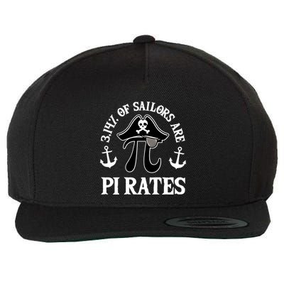 3 14 Percent Of Sailors Are Pi Rates Funny Pirates Pi Day Gift Wool Snapback Cap