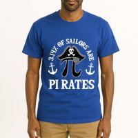 3 14 Percent Of Sailors Are Pi Rates Funny Pirates Pi Day Gift Tall T-Shirt