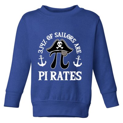 3 14 Percent Of Sailors Are Pi Rates Funny Pirates Pi Day Gift Toddler Sweatshirt