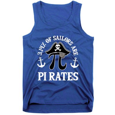 3 14 Percent Of Sailors Are Pi Rates Funny Pirates Pi Day Gift Tank Top