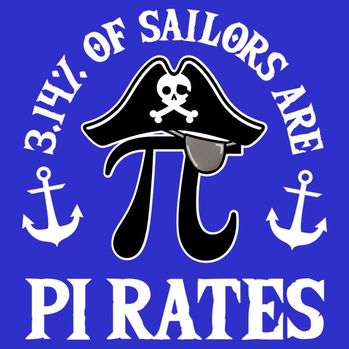 3 14 Percent Of Sailors Are Pi Rates Funny Pirates Pi Day Gift Short Acrylic Beanie