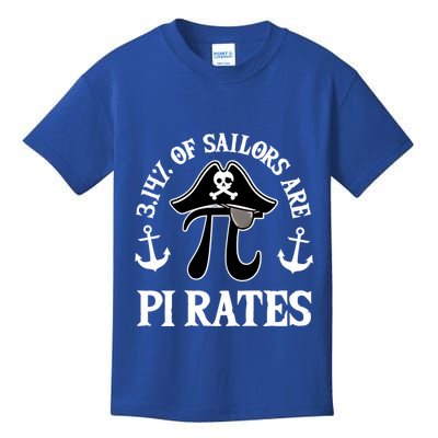 3 14 Percent Of Sailors Are Pi Rates Funny Pirates Pi Day Gift Kids T-Shirt