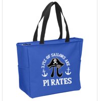3 14 Percent Of Sailors Are Pi Rates Funny Pirates Pi Day Gift Zip Tote Bag