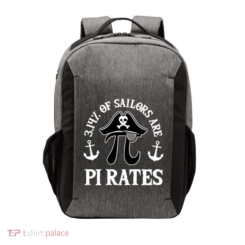3 14 Percent Of Sailors Are Pi Rates Funny Pirates Pi Day Gift Vector Backpack