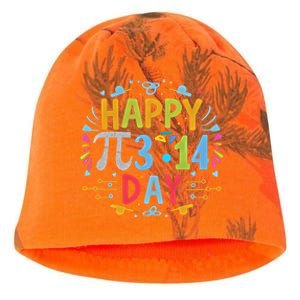 3 14 Pi Day Pie Day Pi Symbol For Math Lovers And Gift Kati - Camo Knit Beanie