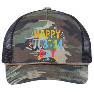 3 14 Pi Day Pie Day Pi Symbol For Math Lovers And Gift Retro Rope Trucker Hat Cap