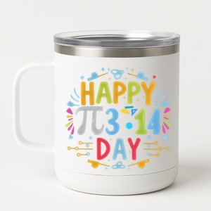 3 14 Pi Day Pie Day Pi Symbol For Math Lovers And Gift 12 oz Stainless Steel Tumbler Cup