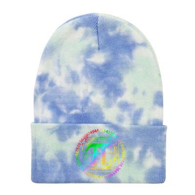 3 14 Pi Math Teacher Happy Pi Day Gift Tie Dye 12in Knit Beanie