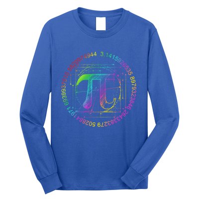 3 14 Pi Math Teacher Happy Pi Day Gift Long Sleeve Shirt