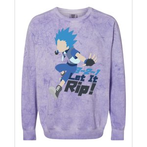 321 Let It Rip Anime Colorblast Crewneck Sweatshirt