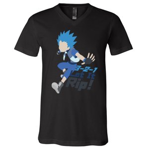 321 Let It Rip Anime V-Neck T-Shirt