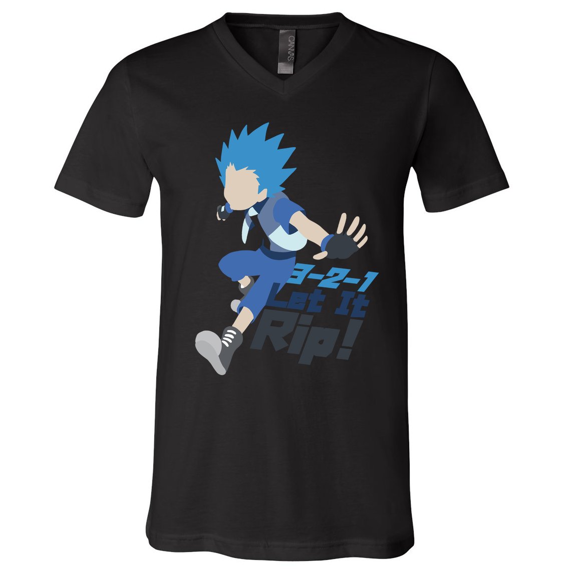 321 Let It Rip Anime V-Neck T-Shirt