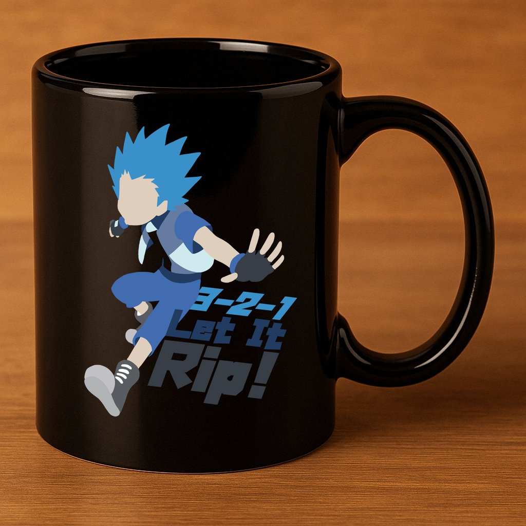 321 Let It Rip Anime 11oz C Handle Ceramic Mug