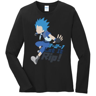 321 Let It Rip Anime Ladies Long Sleeve Shirt