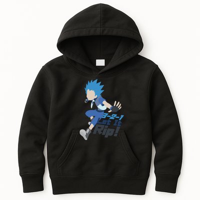 321 Let It Rip Anime Kids Hoodie