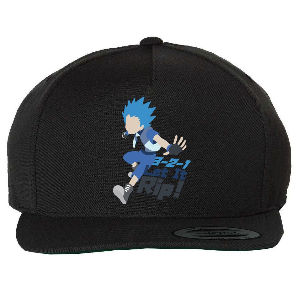 321 Let It Rip Anime Wool Snapback Cap