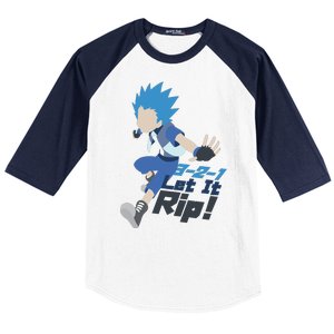 321 Let It Rip Anime Baseball Sleeve Shirt