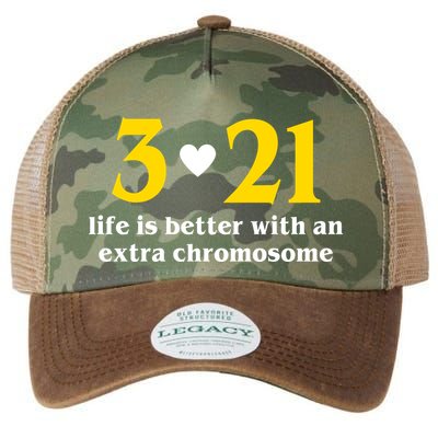 3 21 Life Is Better With An Extra Chromosome Down Syndrome Legacy Tie Dye Trucker Hat