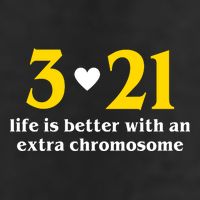 3 21 Life Is Better With An Extra Chromosome Down Syndrome 7 Panel Mesh Trucker Snapback Hat
