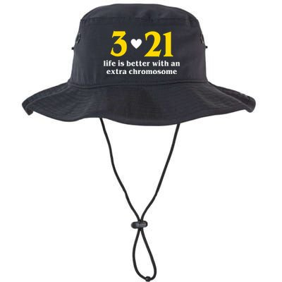 3 21 Life Is Better With An Extra Chromosome Down Syndrome Bucket Hat