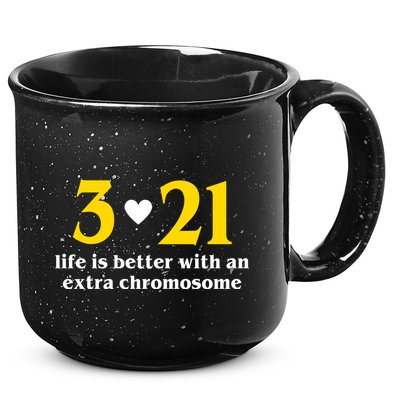 3 21 Life Is Better With An Extra Chromosome Down Syndrome 15oz Campfire Ceramic Mug