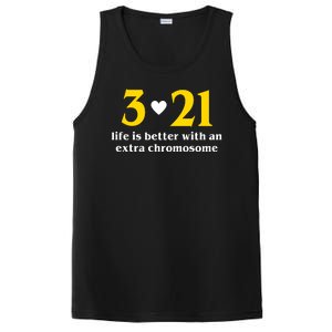 3 21 Life Is Better With An Extra Chromosome Down Syndrome PosiCharge Competitor Tank