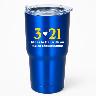 3 21 Life Is Better With An Extra Chromosome Down Syndrome Tumbler