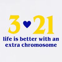 3 21 Life Is Better With An Extra Chromosome Down Syndrome Garment-Dyed Sweatshirt