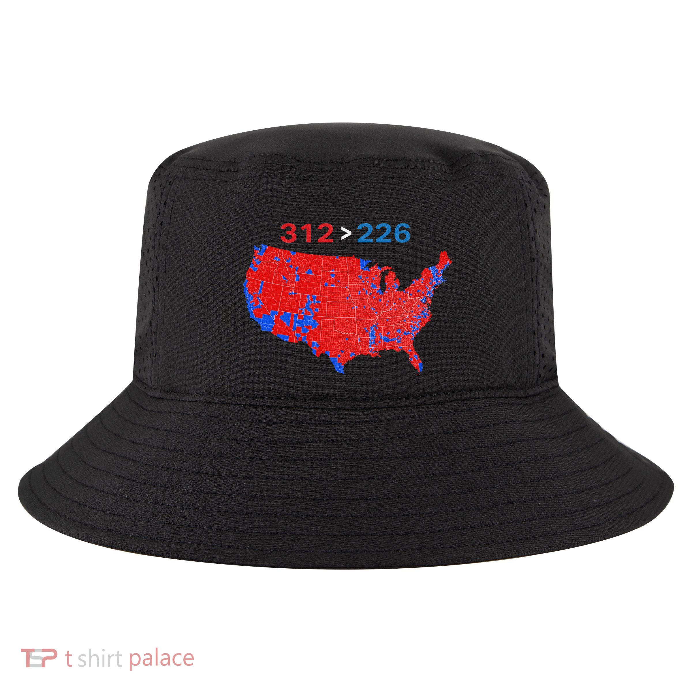 312 226 Red Wave Election Map Cool Comfort Performance Bucket Hat