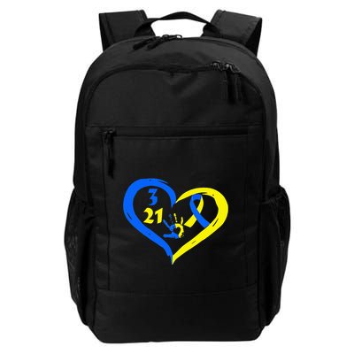 3 21 World Down Syndrome Awareness Day Heart March 21st Backpack