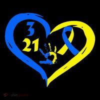 3 21 World Down Syndrome Awareness Day Heart March 21st Flatbill Hat
