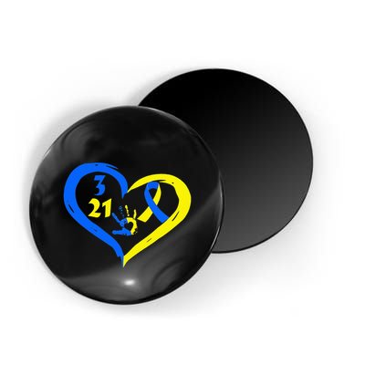 3 21 World Down Syndrome Awareness Day Heart March 21st Magnet