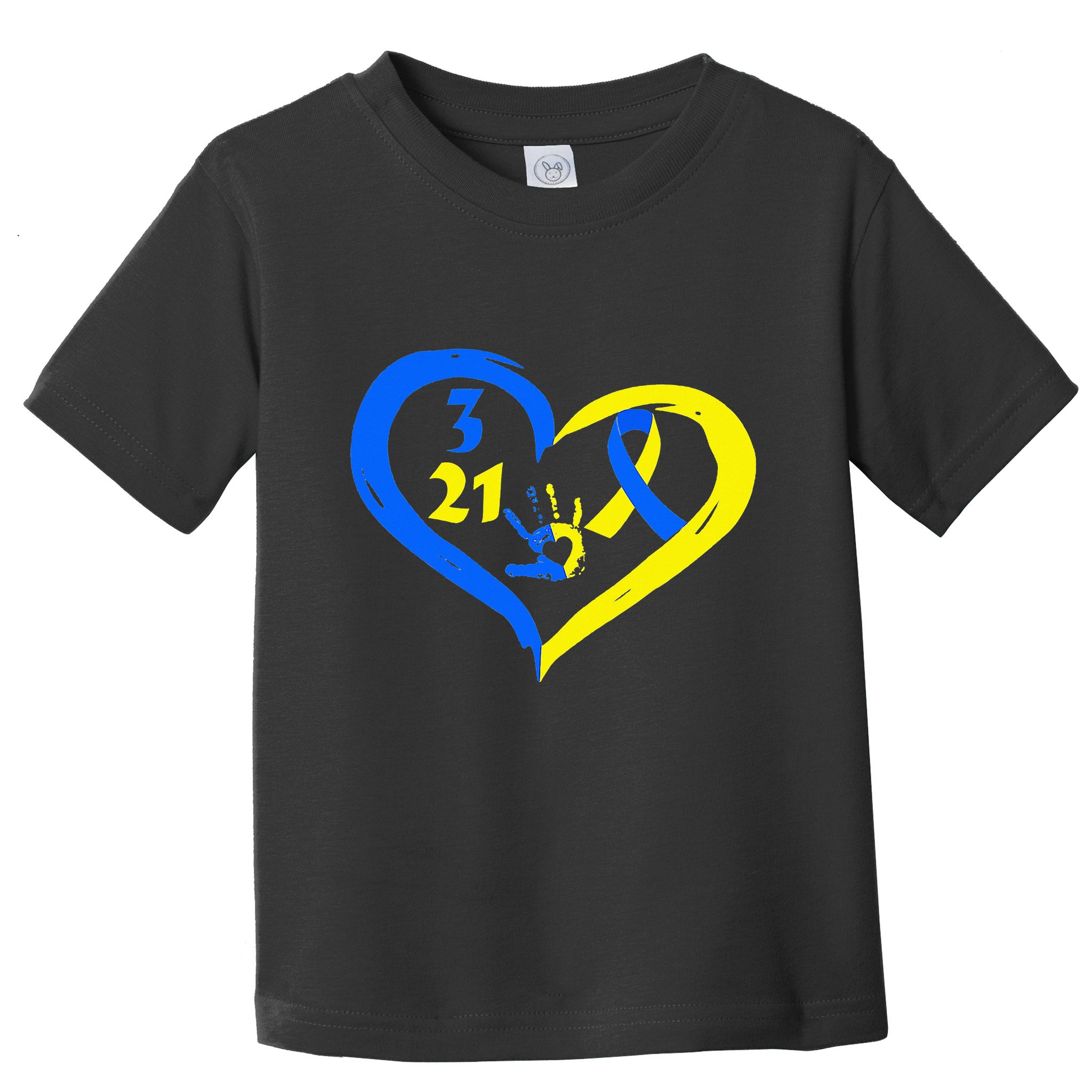 3 21 World Down Syndrome Awareness Day Heart March 21st Toddler T-Shirt