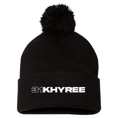 31khyree Pom Pom 12in Knit Beanie