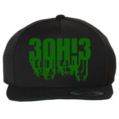 3OH!3 Wool Snapback Cap