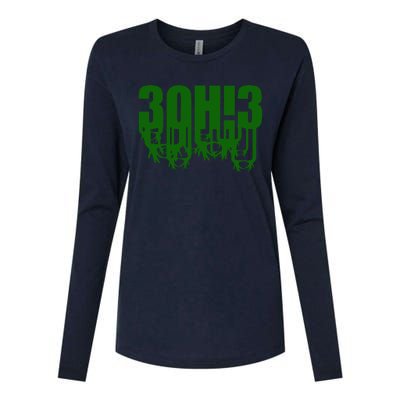 3OH!3 Womens Cotton Relaxed Long Sleeve T-Shirt