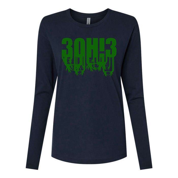 3OH!3 Womens Cotton Relaxed Long Sleeve T-Shirt