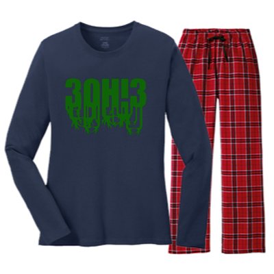 3OH!3 Women's Long Sleeve Flannel Pajama Set 