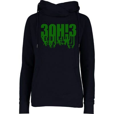 3OH!3 Womens Funnel Neck Pullover Hood