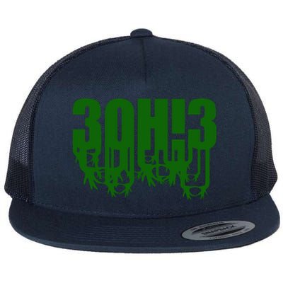 3OH!3 Flat Bill Trucker Hat