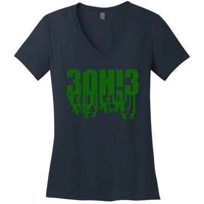 3OH!3 Women's V-Neck T-Shirt