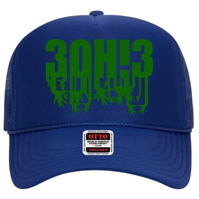 3OH!3 High Crown Mesh Back Trucker Hat