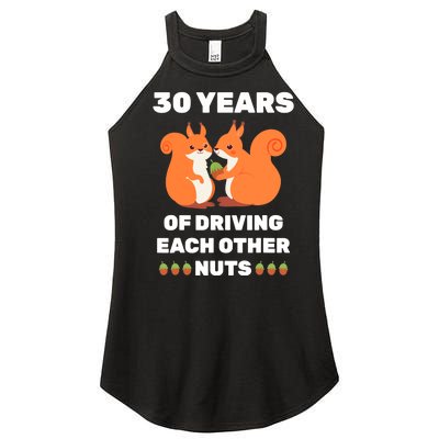 30th 30-Year Pearl Wedding Anniversary Funny Couple Him Her Women’s Perfect Tri Rocker Tank