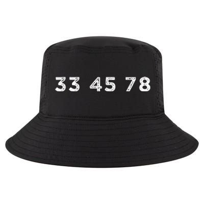 33 45 78 Rpm Short Sleeve For Record Vinyl Lovers Cool Comfort Performance Bucket Hat